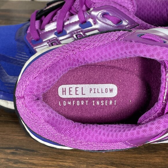 adidas Response Boost Techfit Womens Size 8 Running Shoes Blue Purple Sneaker - Picture 11 of 13